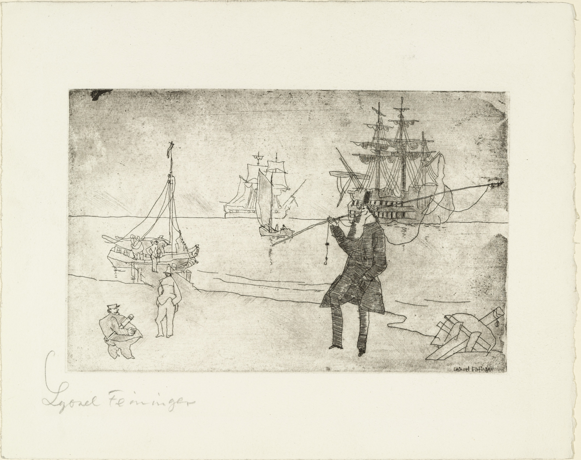 Lyonel Feininger. At the Seaside (An der Waterkant)
