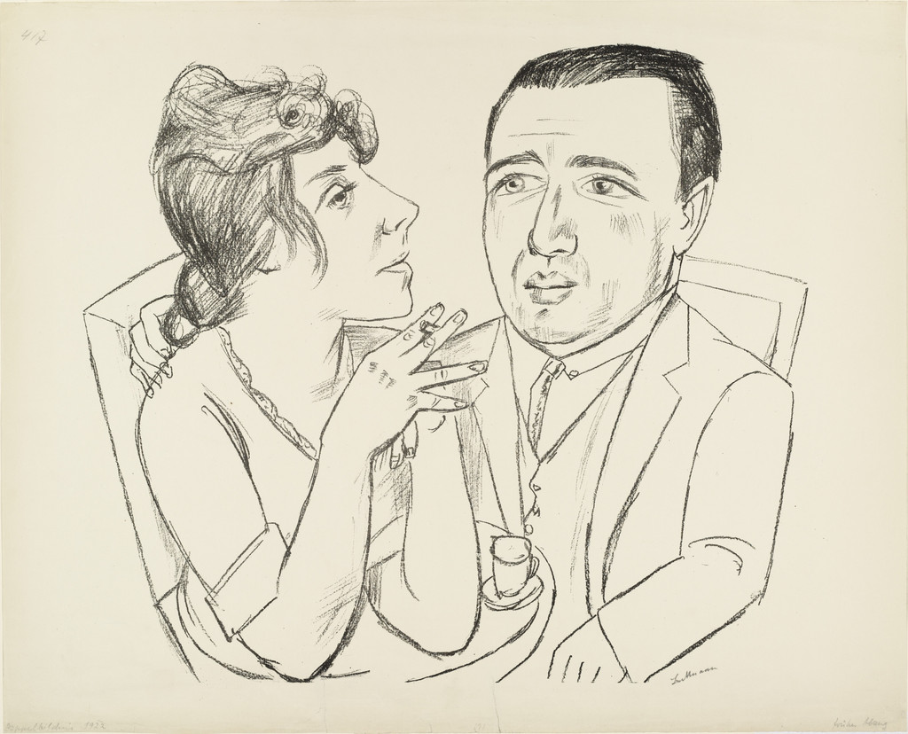 J.B. Neumann and Martha Stern (Doppelbildnis J.B. Neumann und Martha Stern)