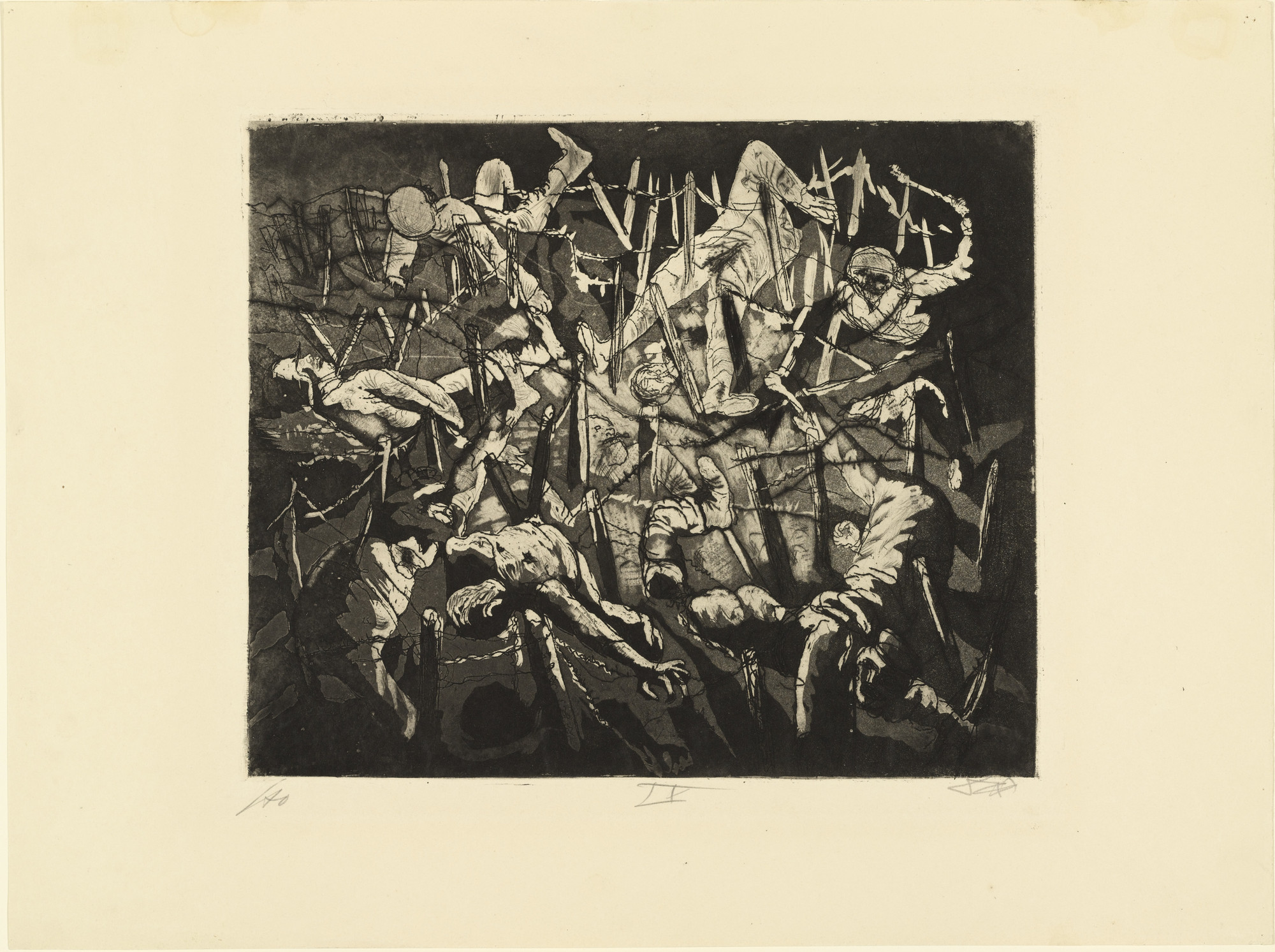 Otto Dix. Dance of Death 1917 (Dead Man Heights) ( Totentanz anno