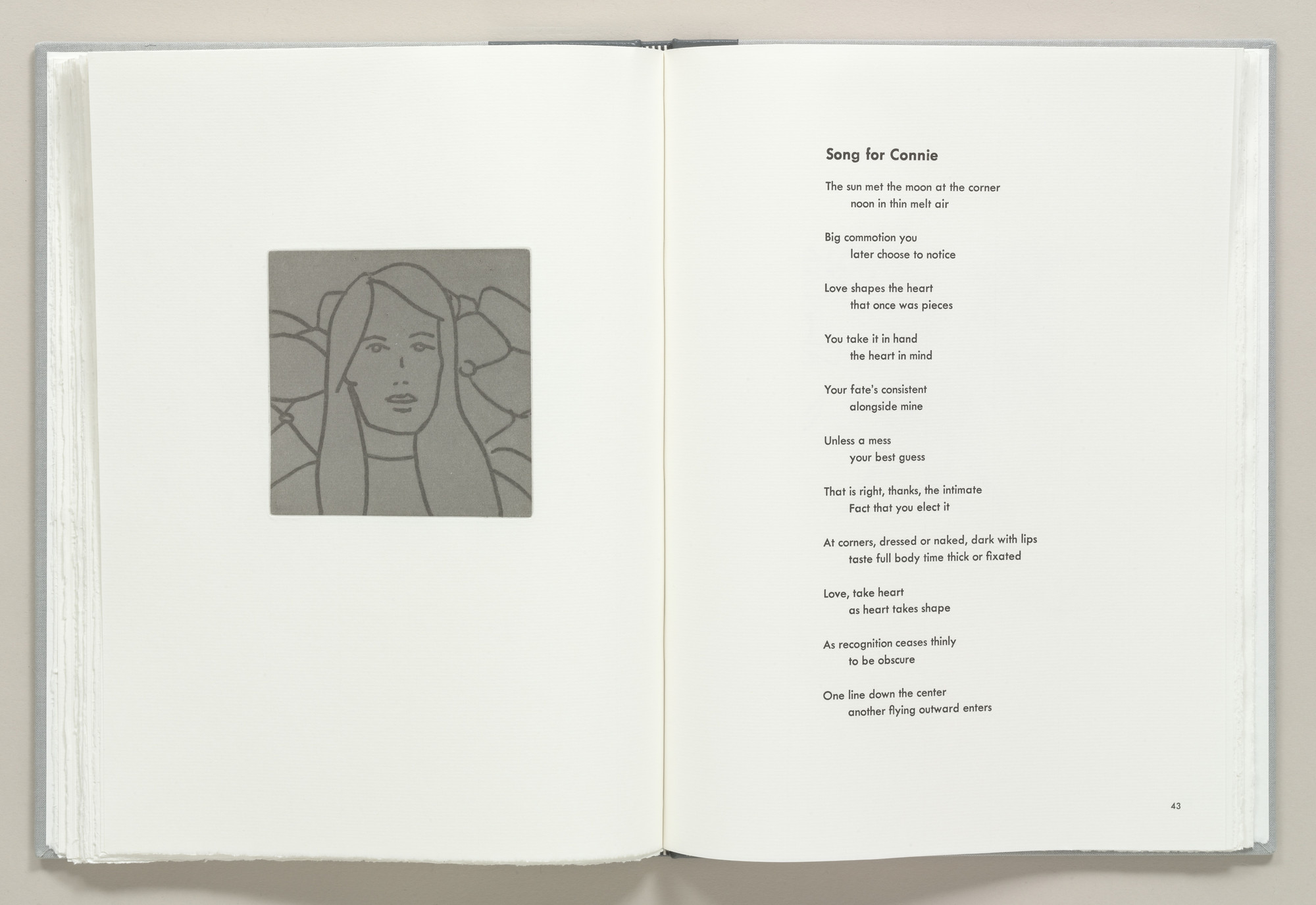Alex Katz. Plate (page 42) from Gloria. 2005