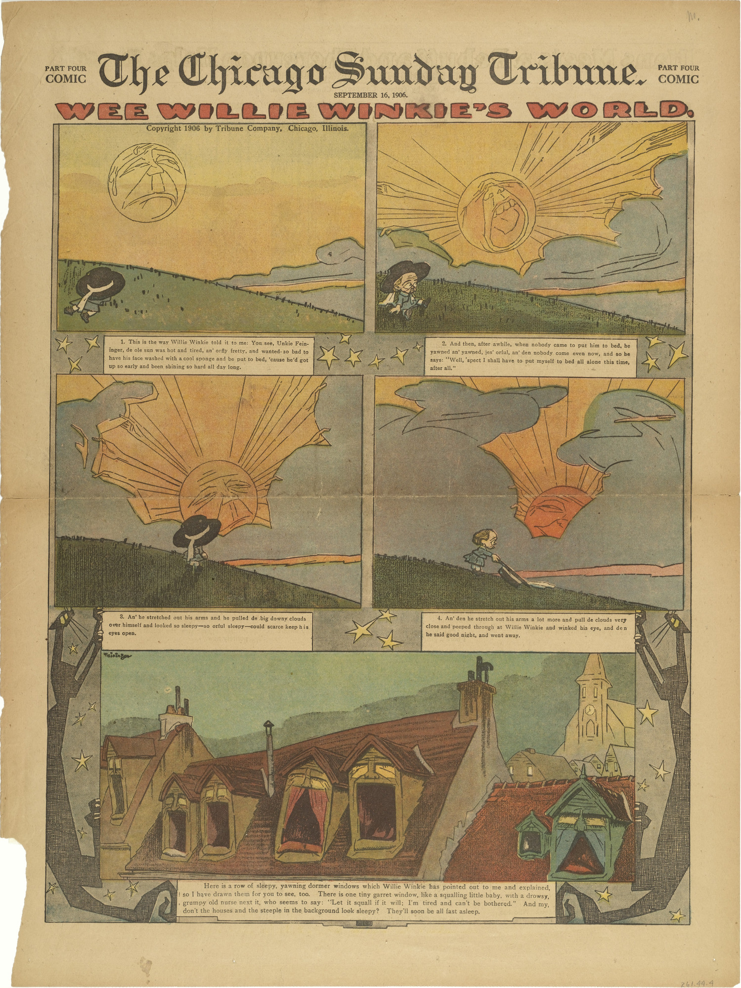 Lyonel Feininger. Wee Willie Winkie's World from The Chicago Sunday Tribune