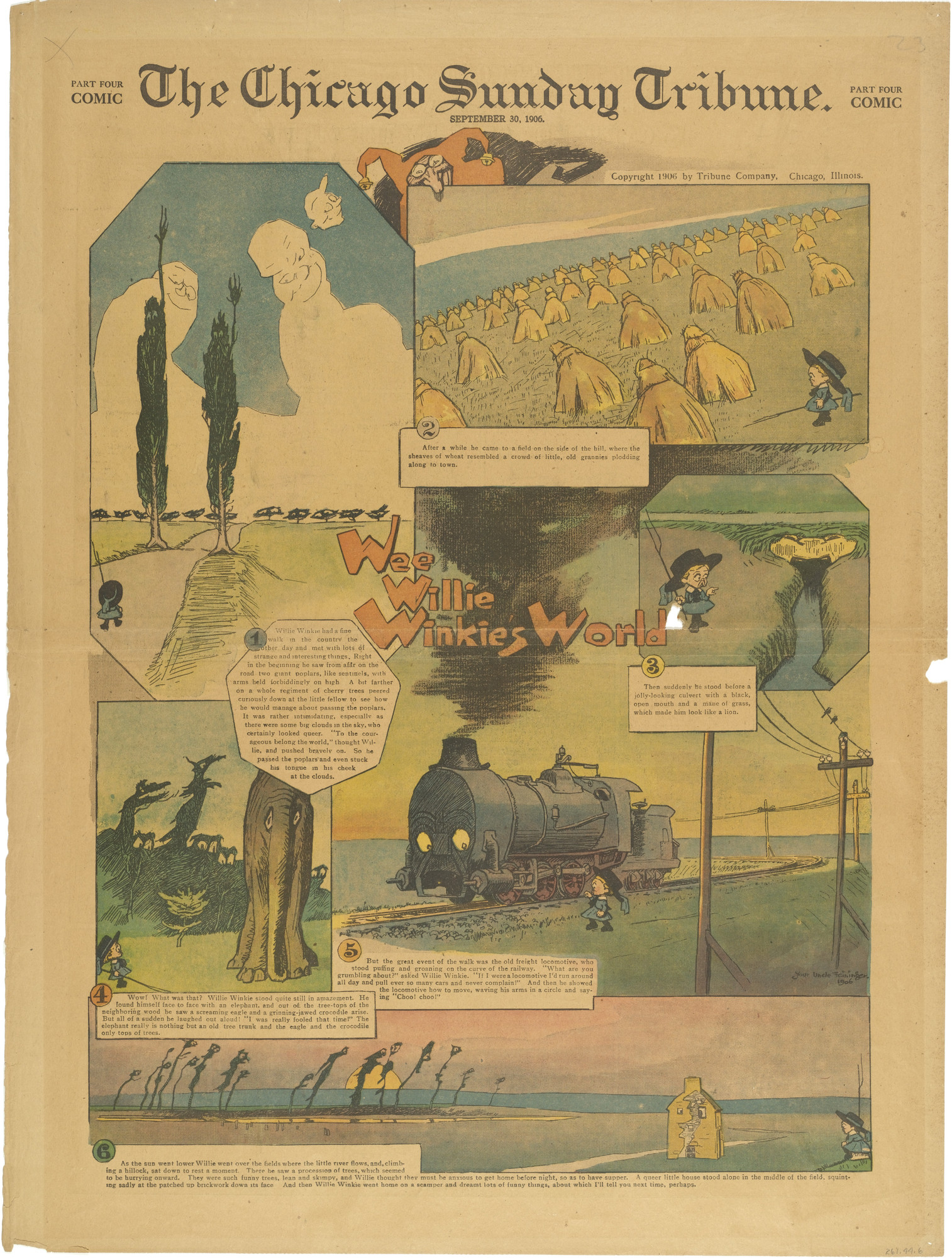 Lyonel Feininger. Wee Willie Winkie's World from The Chicago Sunday Tribune