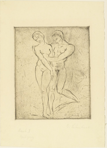 Rape I, woman full figure