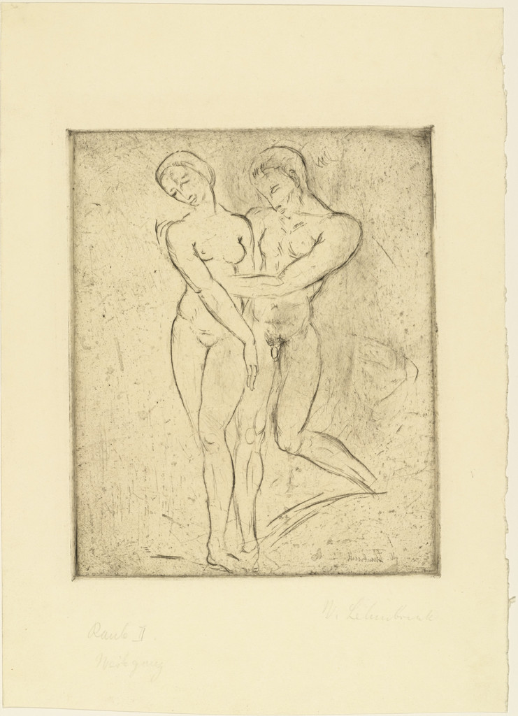 Rape I, woman full figure (Raub I, Weib ganz)