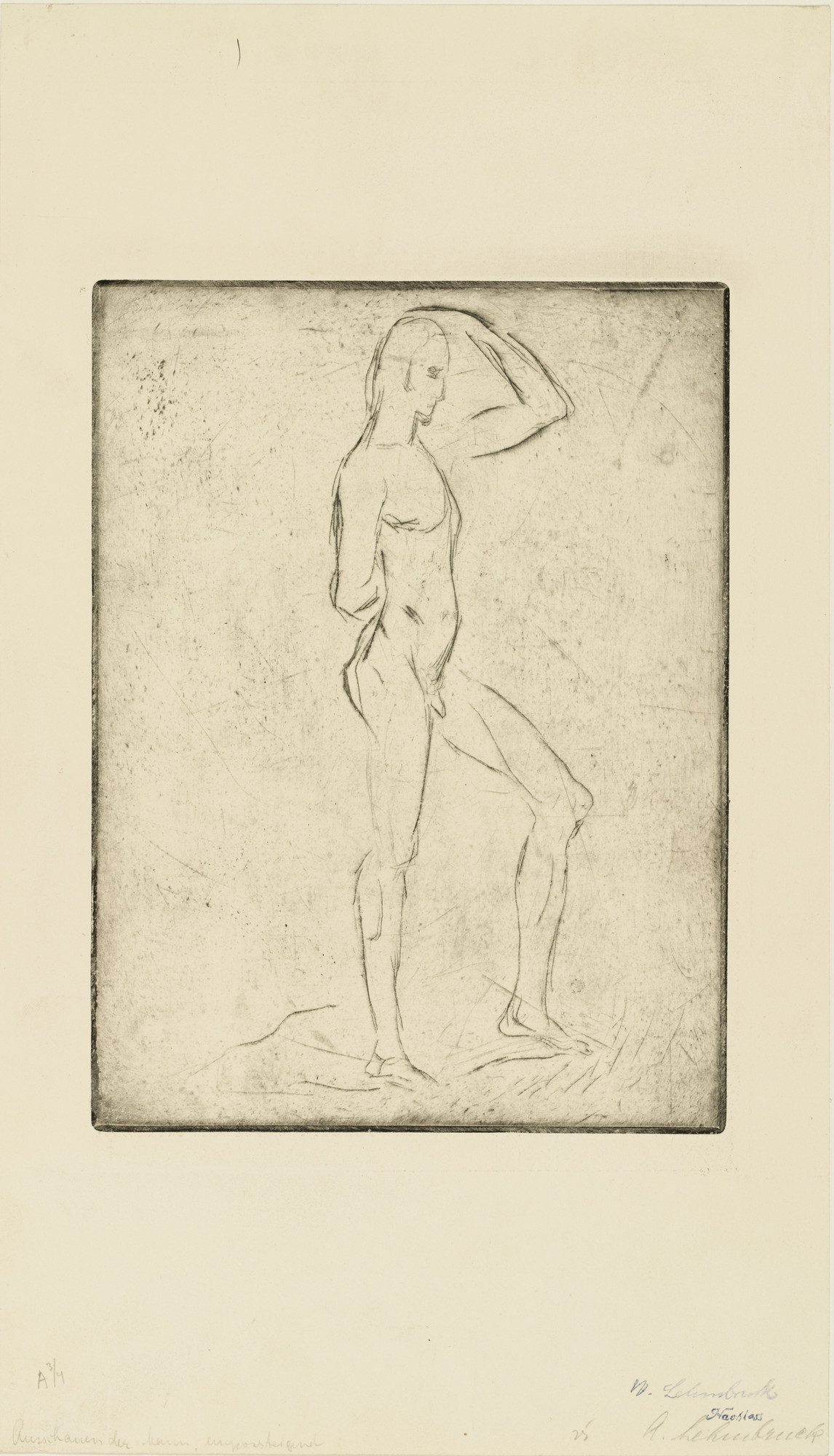 Wilhelm Lehmbruck. Man Ascending (Emporsteigender Mann)