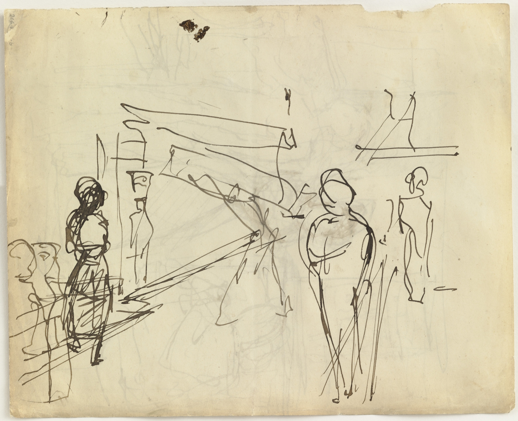 Balthus (Baltusz Klossowski de Rola). a) Study for Cathy Dressing b) Study for The Street. (1933)