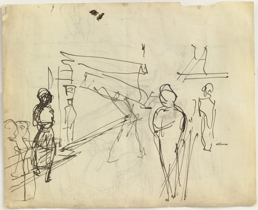 a) Study for Cathy Dressing b) Study for The Street