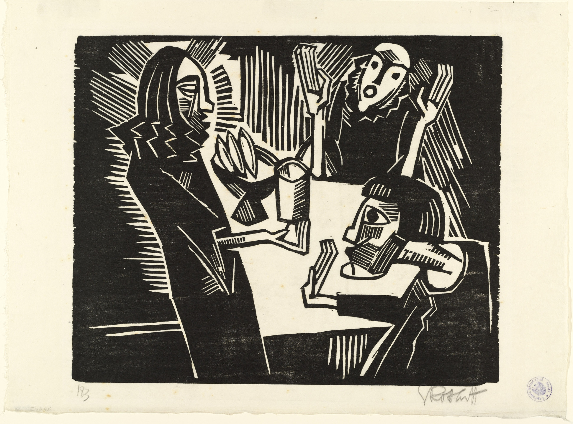 Karl Schmidt-Rottluff. Emmaus. (1918)