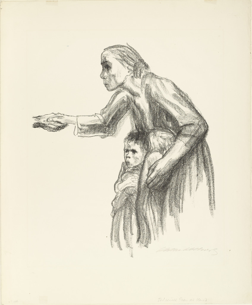 Woman Entrusts Herself to Death (Frau vertraut sich dem Tode an) from the series Death (Tod)
