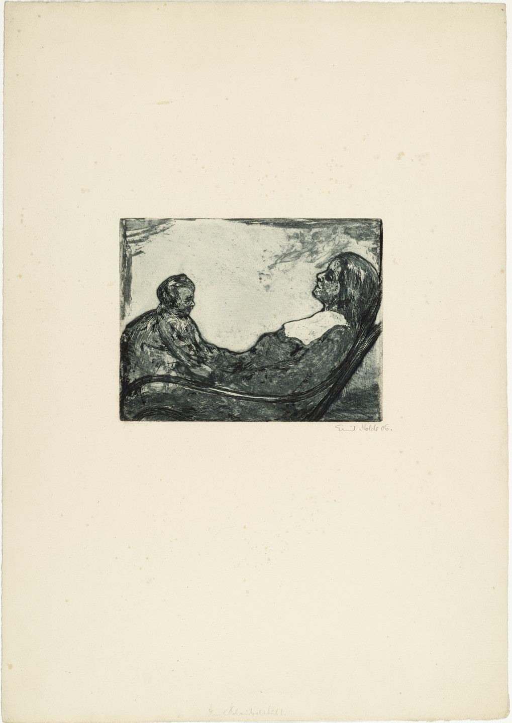 Emil Nolde. In the Rocking Chair (Im Schaukelstuhl). 1906