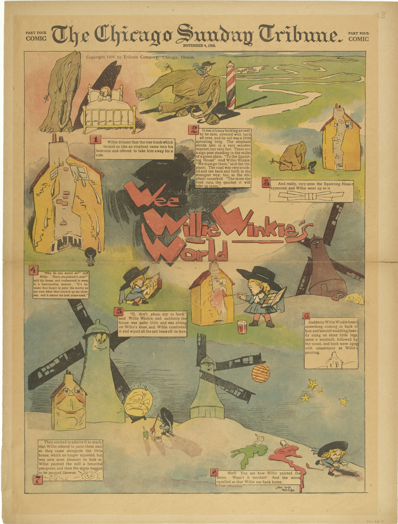 Lyonel Feininger. Wee Willie Winkie's World from The Chicago Sunday Tribune