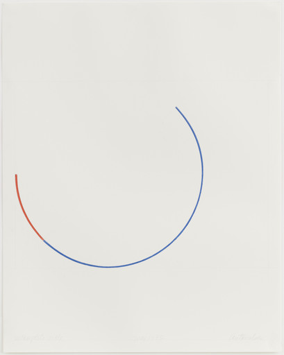 Incomplete Circle (five-unit drawing with blue and red incomplete circles)