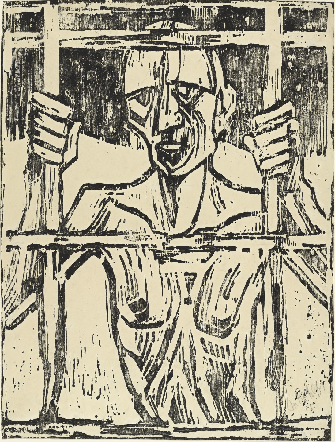 Christian Rohlfs. Prisoner (Der Gefangene). (1918)