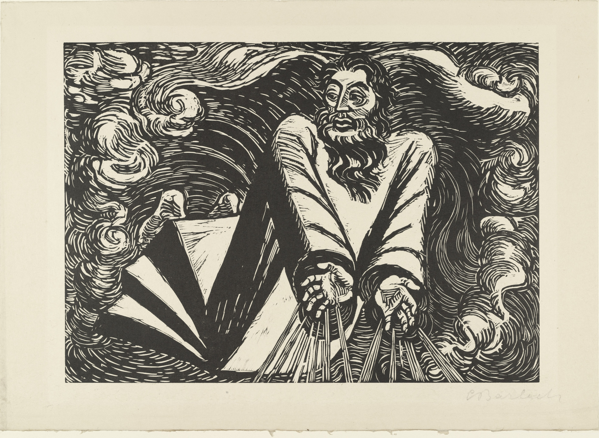 Ernst Barlach. The Transformations of God (Die Wandlungen Gottes). (1922, prints executed c. 1919/21)