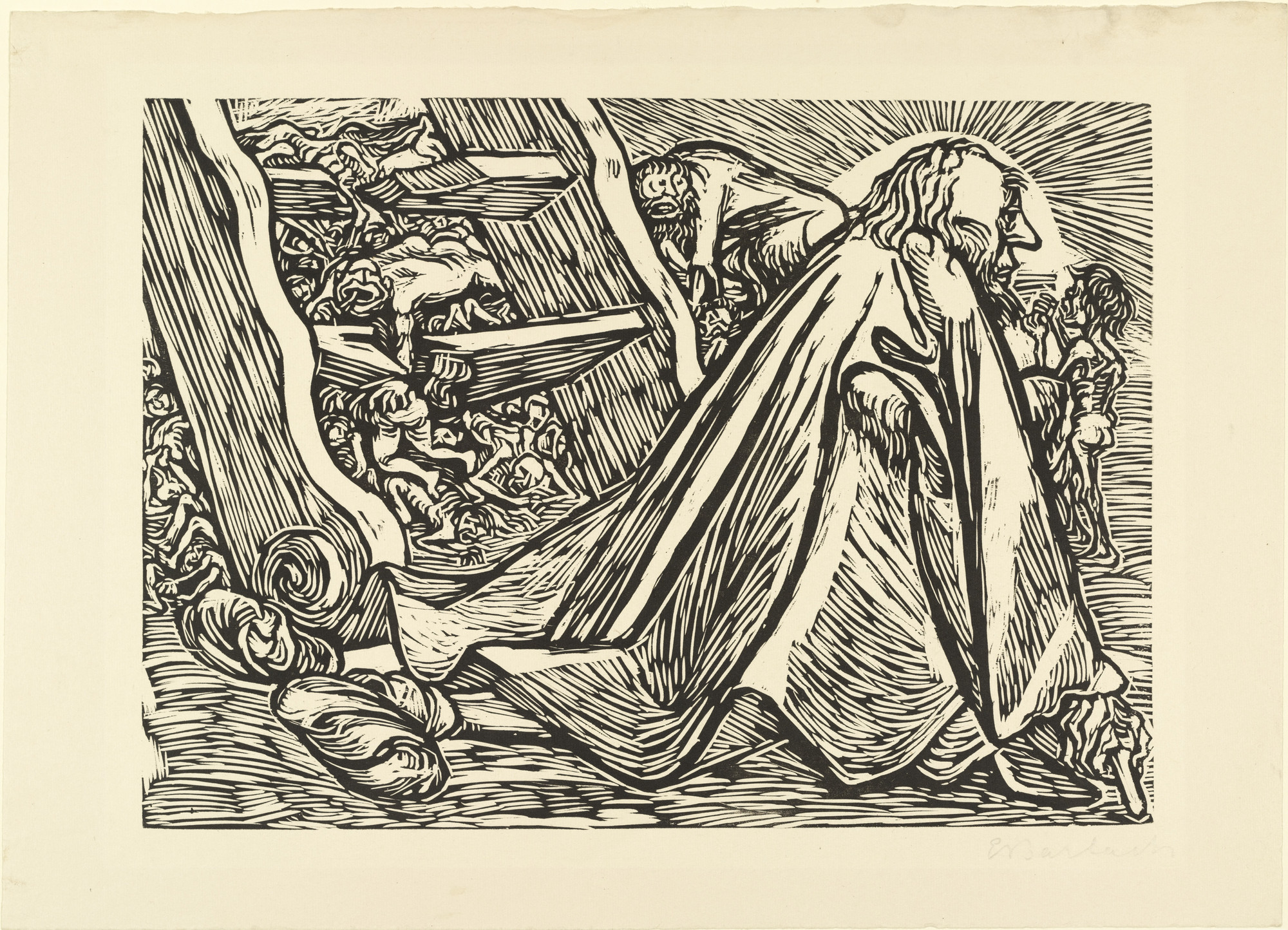 Ernst Barlach. The Divine Beggar from The Transformations of God