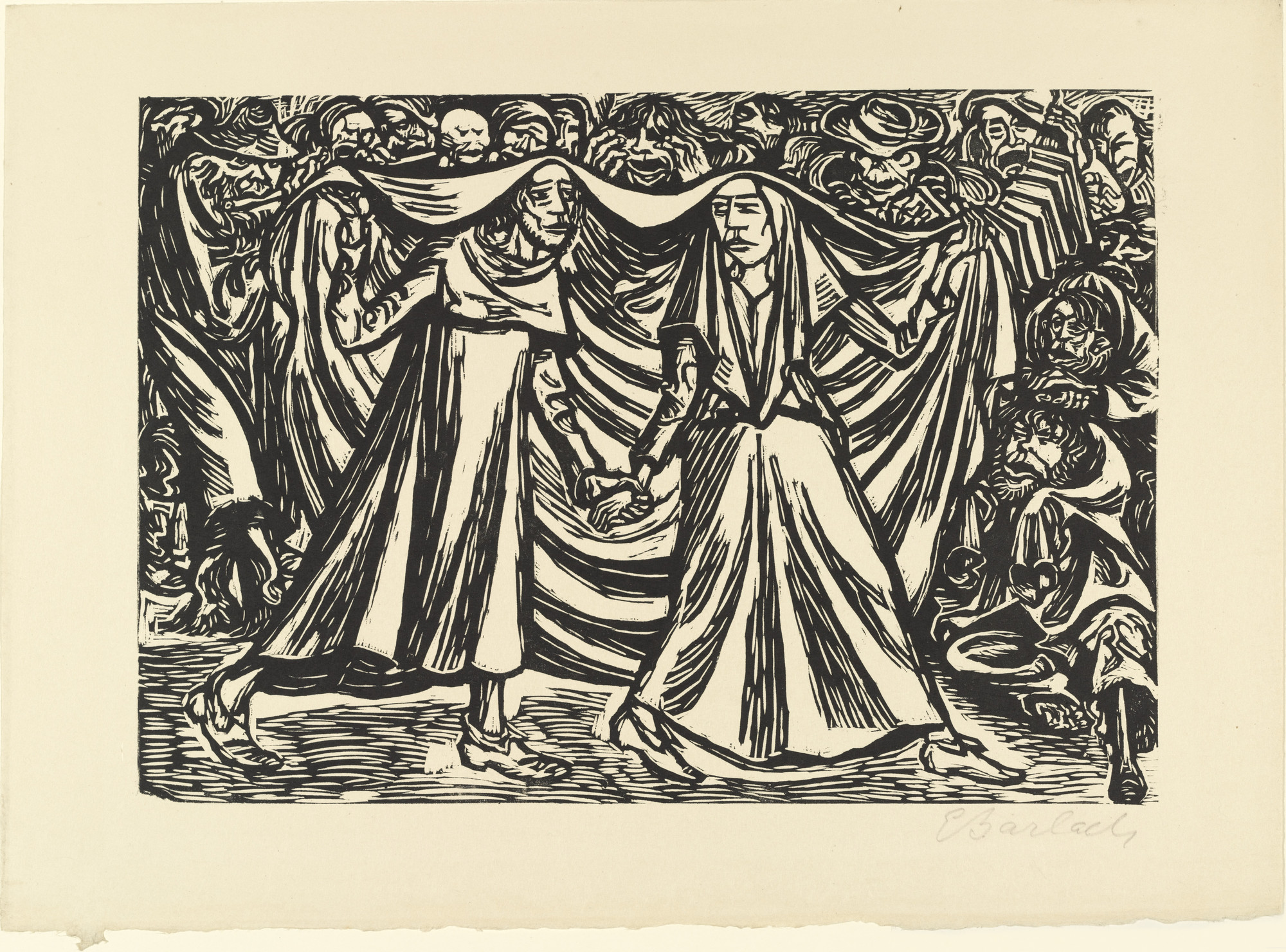 Ernst Barlach. Dance of Death II from The Transformations of God (Die Wandlungen Gottes)