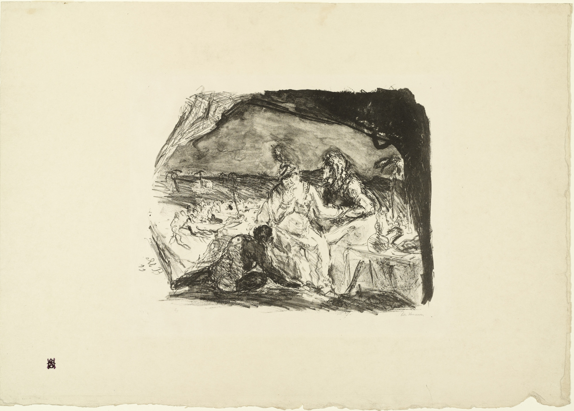 Max Beckmann. Samson and Delilah (Simson und Delila). 1911