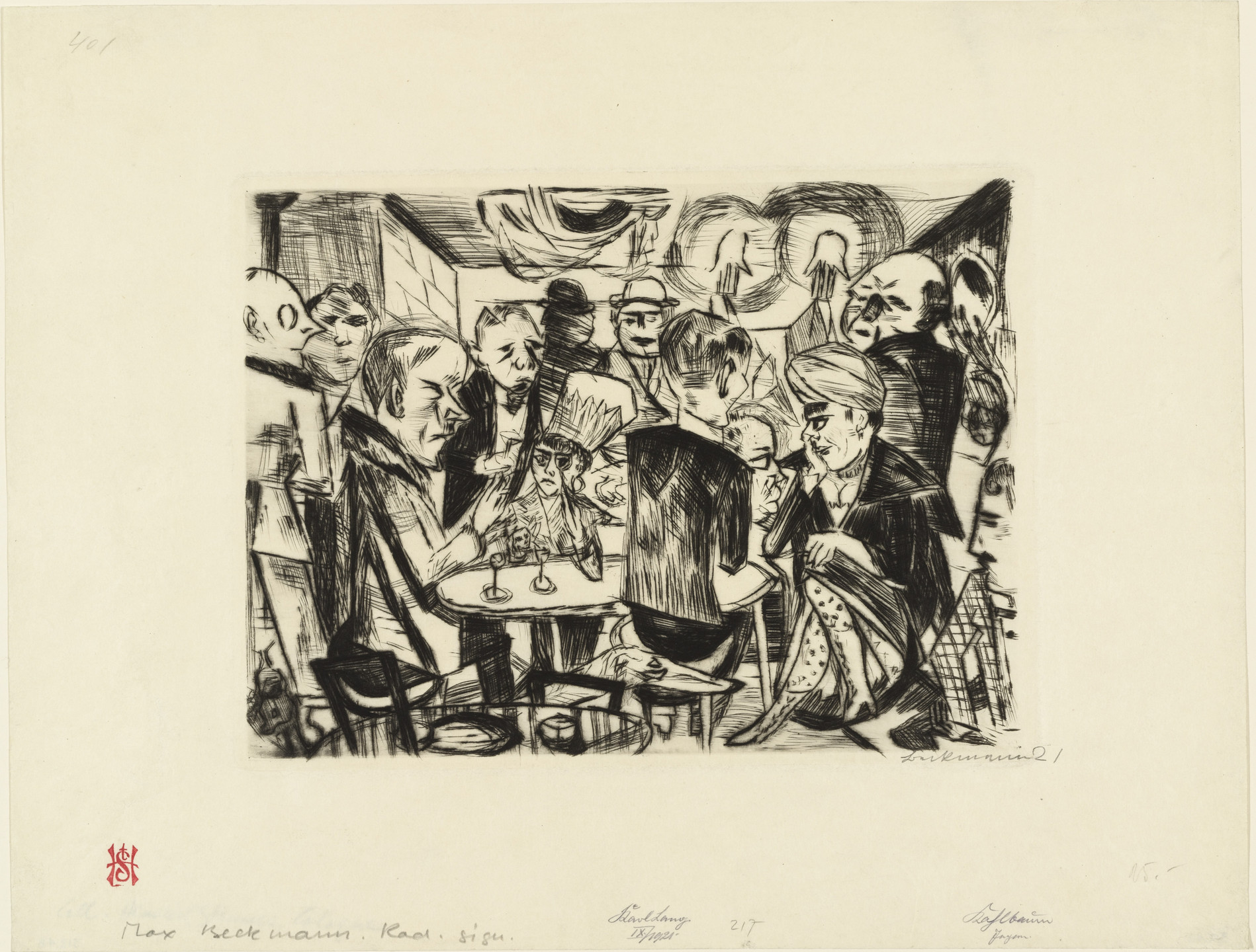 Max Beckmann. Kahlbaum. (1919, published 1920, dated 1921)