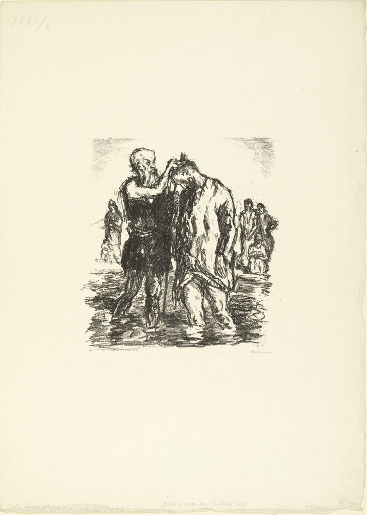 The Baptism of Christ (Taufe Christi) from Six Lithographs to the New Testament (Sechs Lithographien zum Neuen Testament)