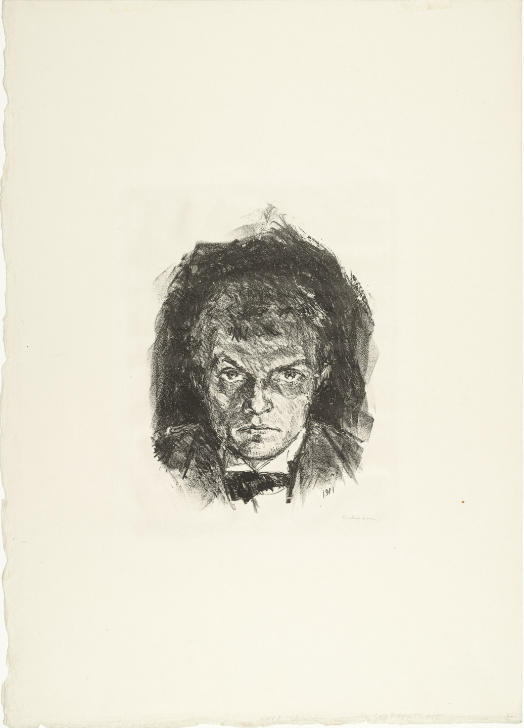 Max Beckmann. Self-Portrait (Selbstbildnis). (1911)
