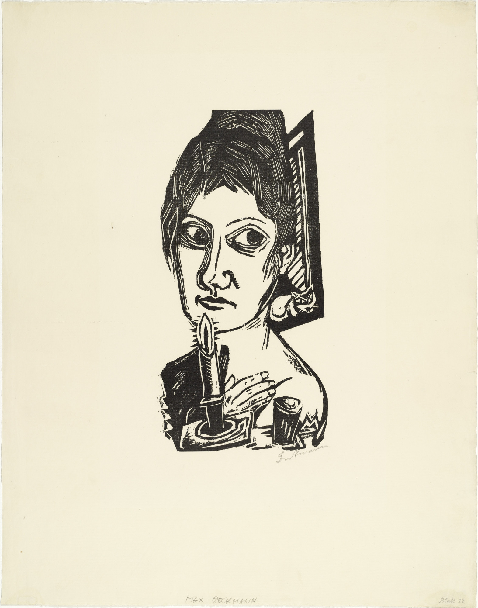 Max Beckmann. Woman with Candle (Frau mit Kerze)