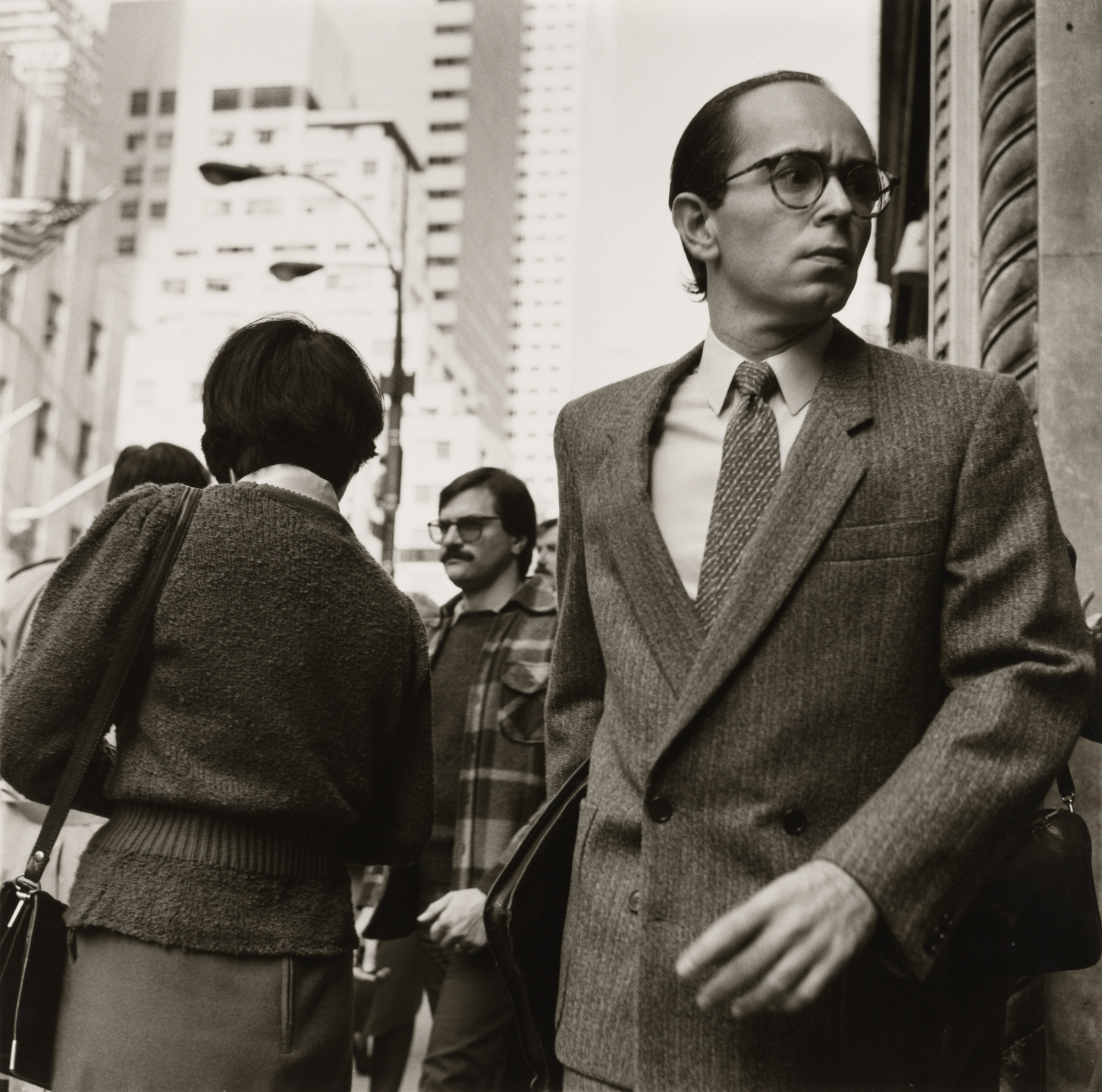 Roy Colmer. Man by Saks Fifth Avenue. 1985
