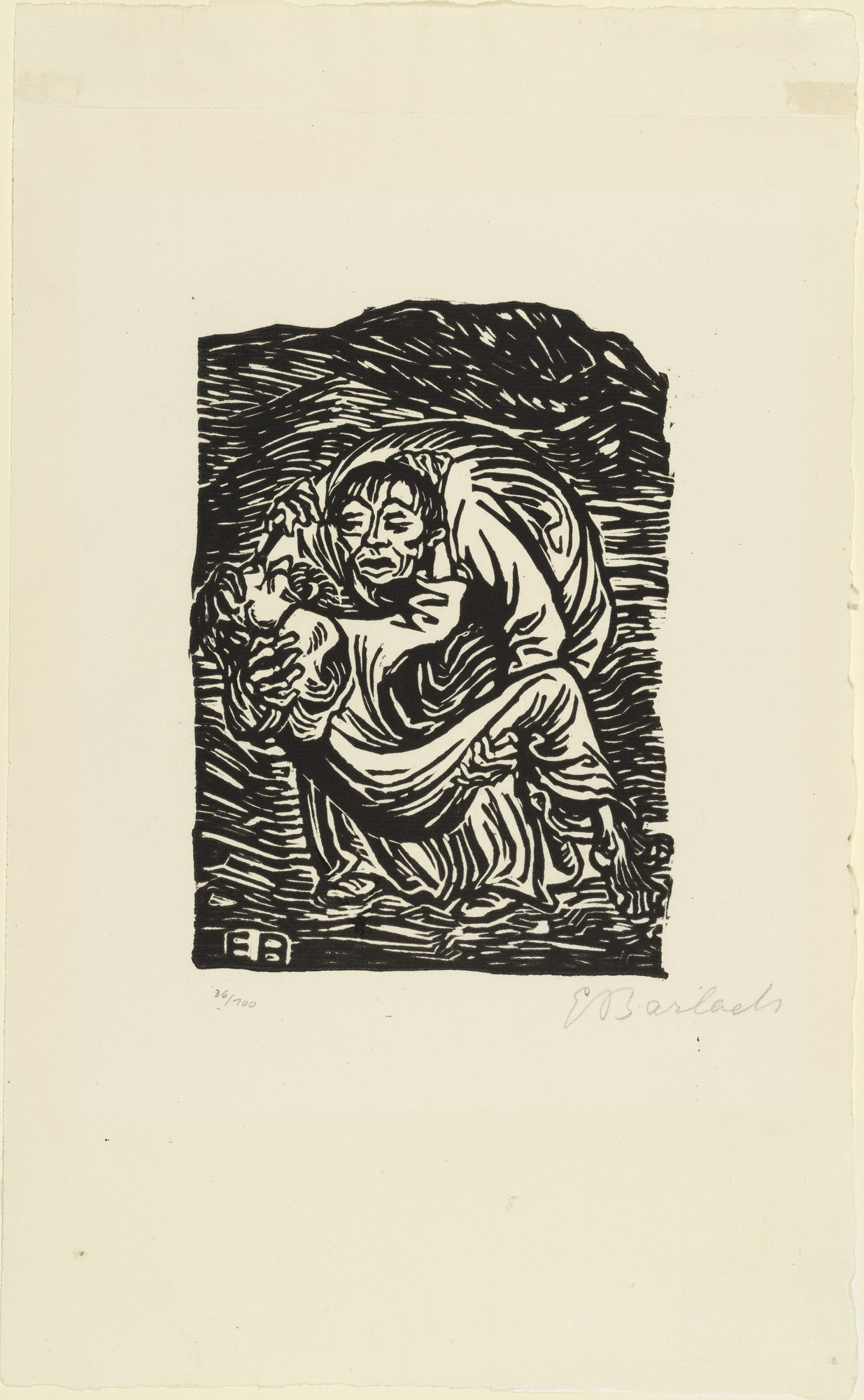 Ernst Barlach. The Good Samaritan (Barmherziger Samariter)