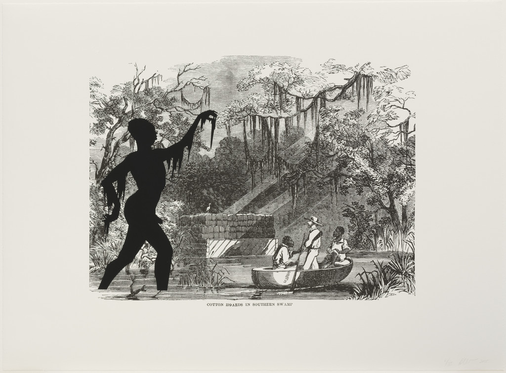 Cotton Hoards in Southern Swamp from Harper's Pictorial History of the Civil War (Annotated)