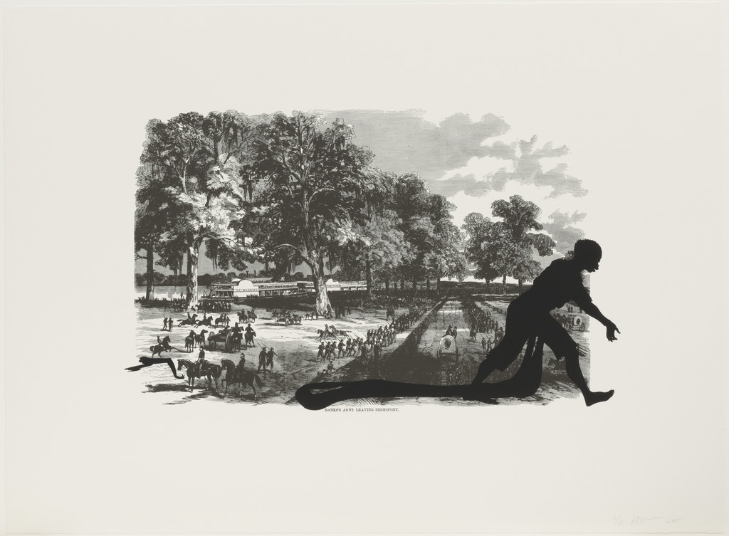 Banks's Army Leaving Simmsport from Harper's Pictorial History of the Civil War (Annotated)