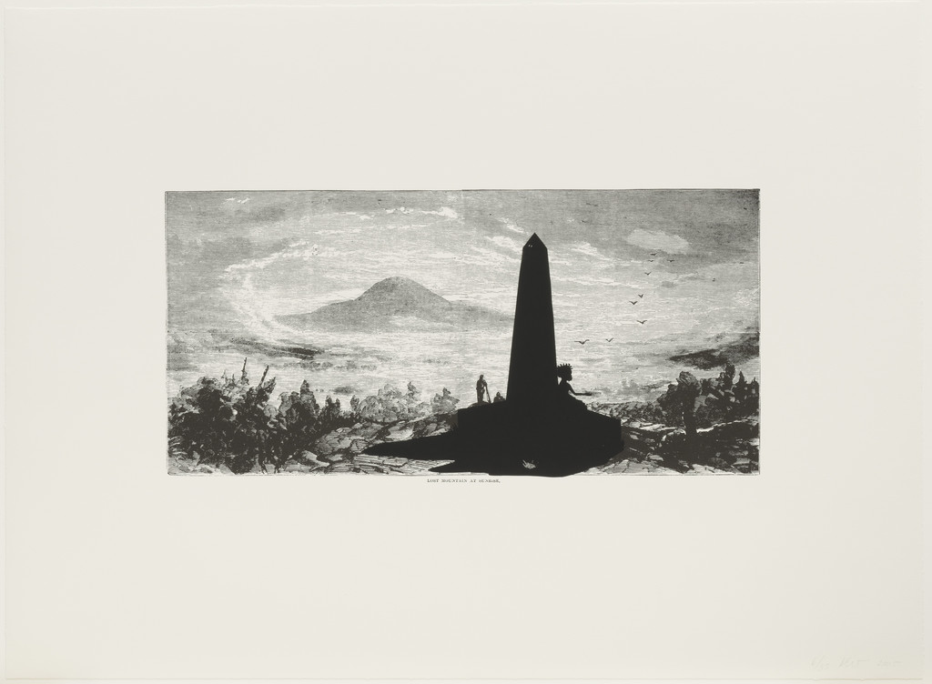 Lost Mountain at Sunrise from Harper's Pictorial History of the Civil War (Annotated)