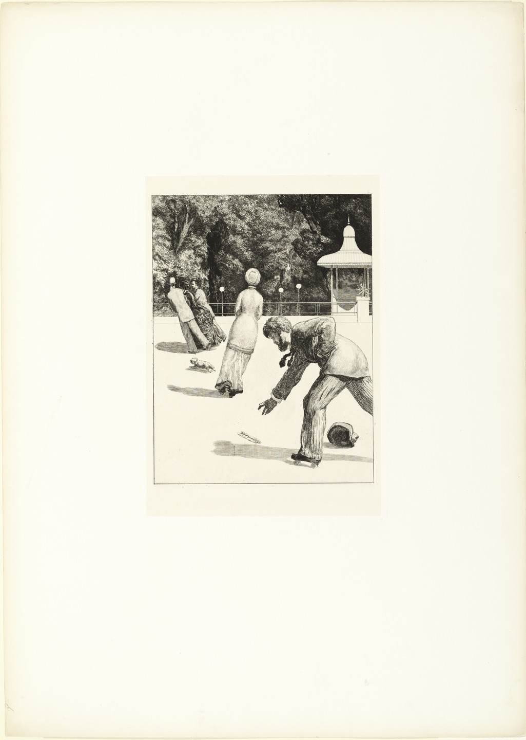 Max Klinger. Action (Handlung) (plate II) from A Glove, Opus VI (Ein Handschuh, Opus VI). 1881 (print executed 1880)