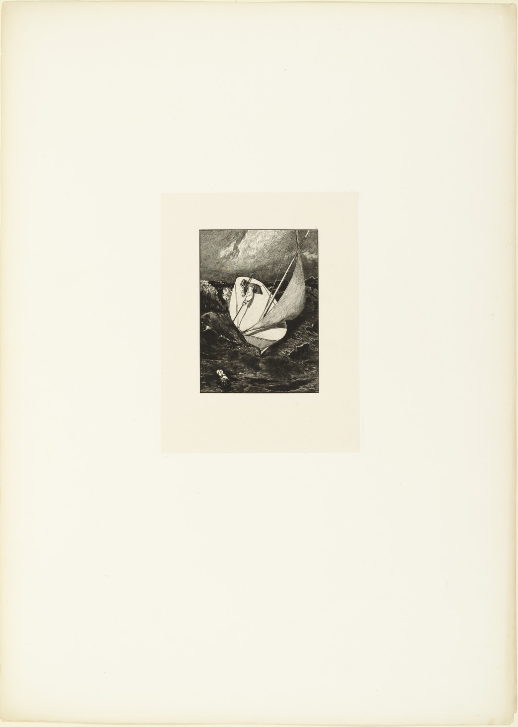 Max Klinger. Rescuse (Rettung) (plate IV) from A Glove, Opus VI (Ein Handschuh, Opus VI). 1881 (print executed 1880)