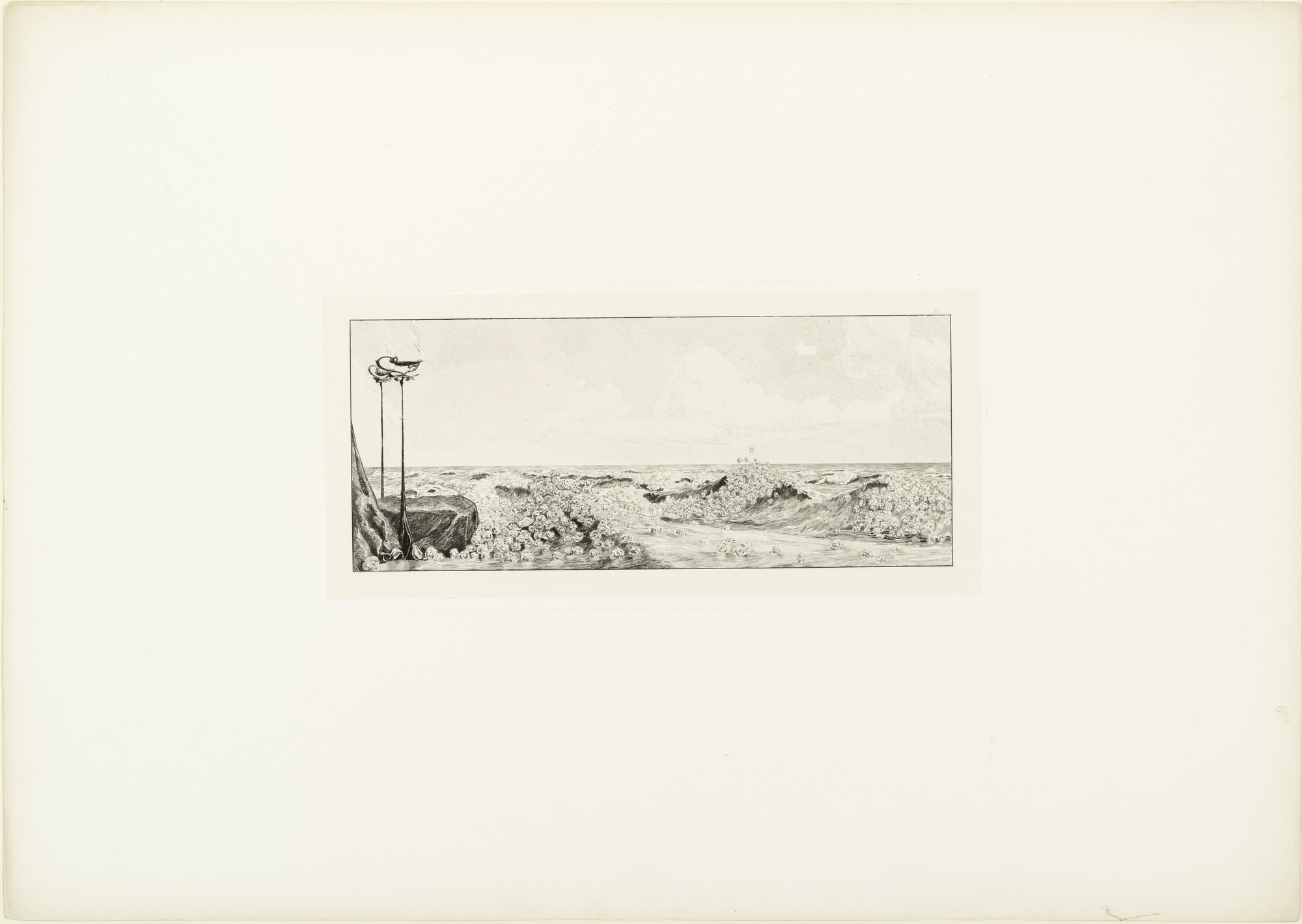 Max Klinger. Homage (Huldigung) (plate VI) from A Glove, Opus VI (Ein Handschuh, Opus VI). 1881 (print executed 1880)