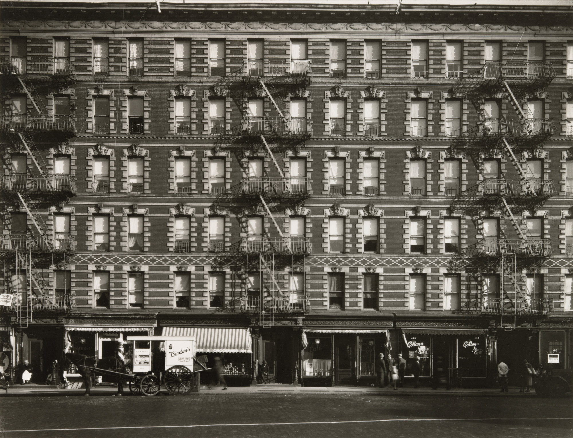 Walker Evans. Tenement, 260-270 Sixth Avenue, New York