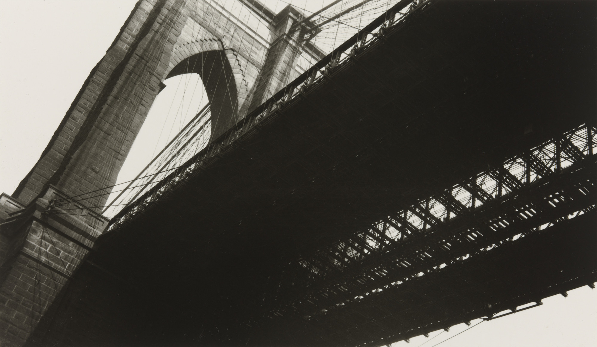 Walker Evans. Brooklyn Bridge Detail, Brooklyn, New York