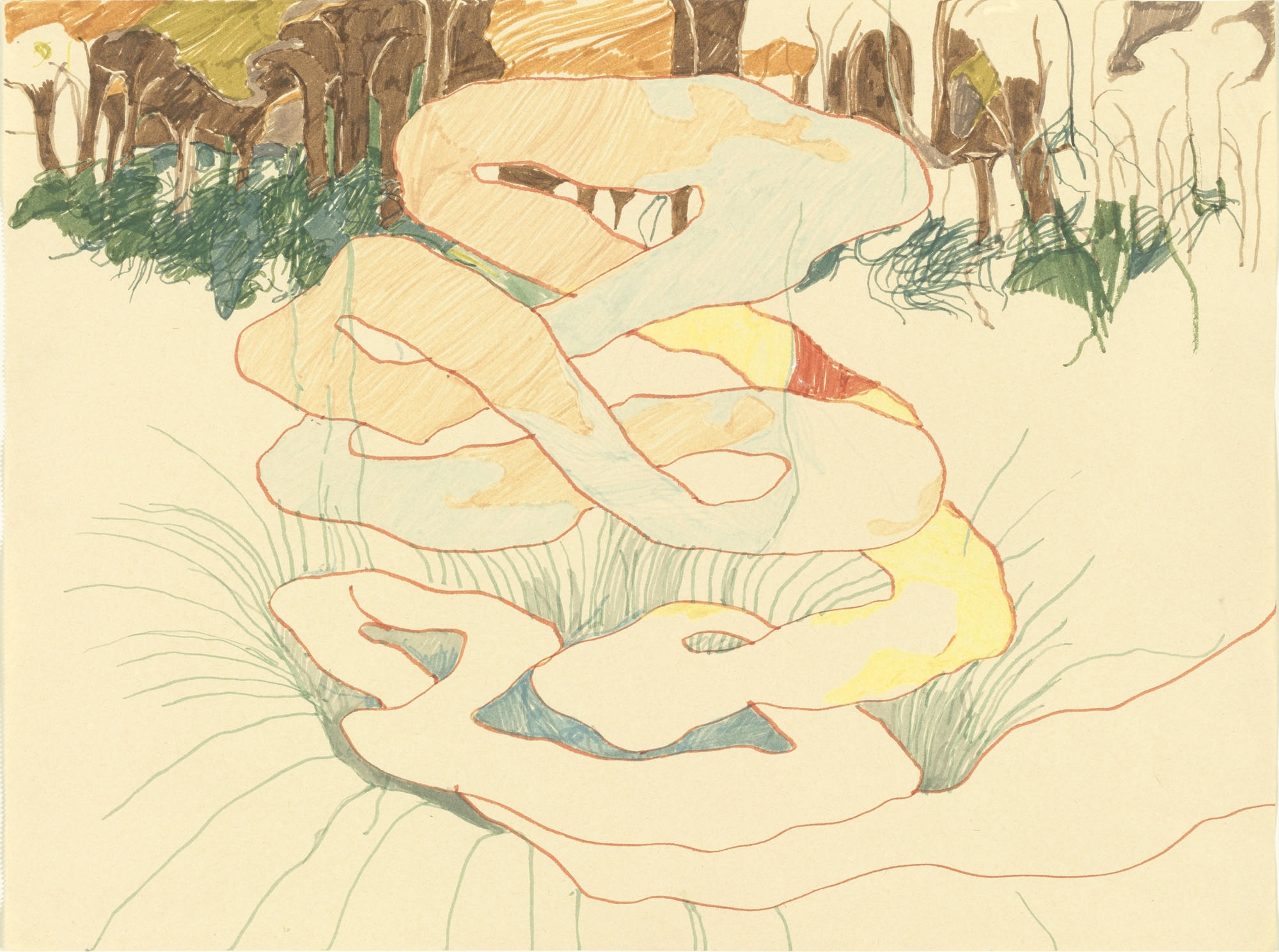 Kai Althoff. Untitled (Landscape). (1996-97) | MoMA