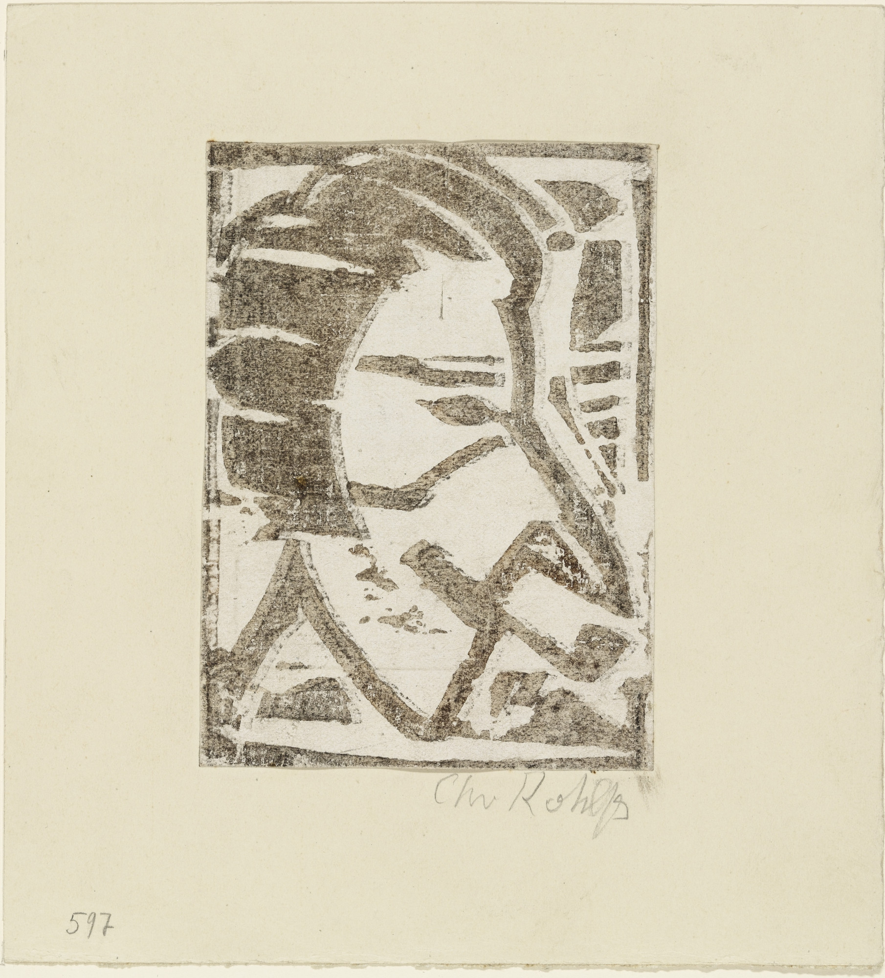 Christian Rohlfs. Man with Pipe