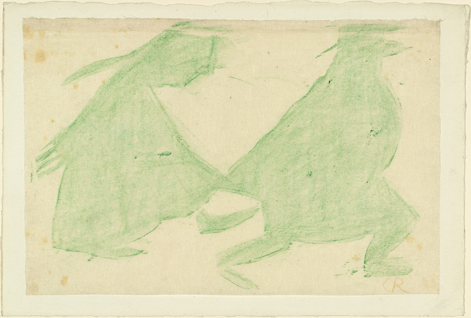 Christian Rohlfs. Promenade (Couple) [Spaziergänger (Ehepaar)]. (1921)