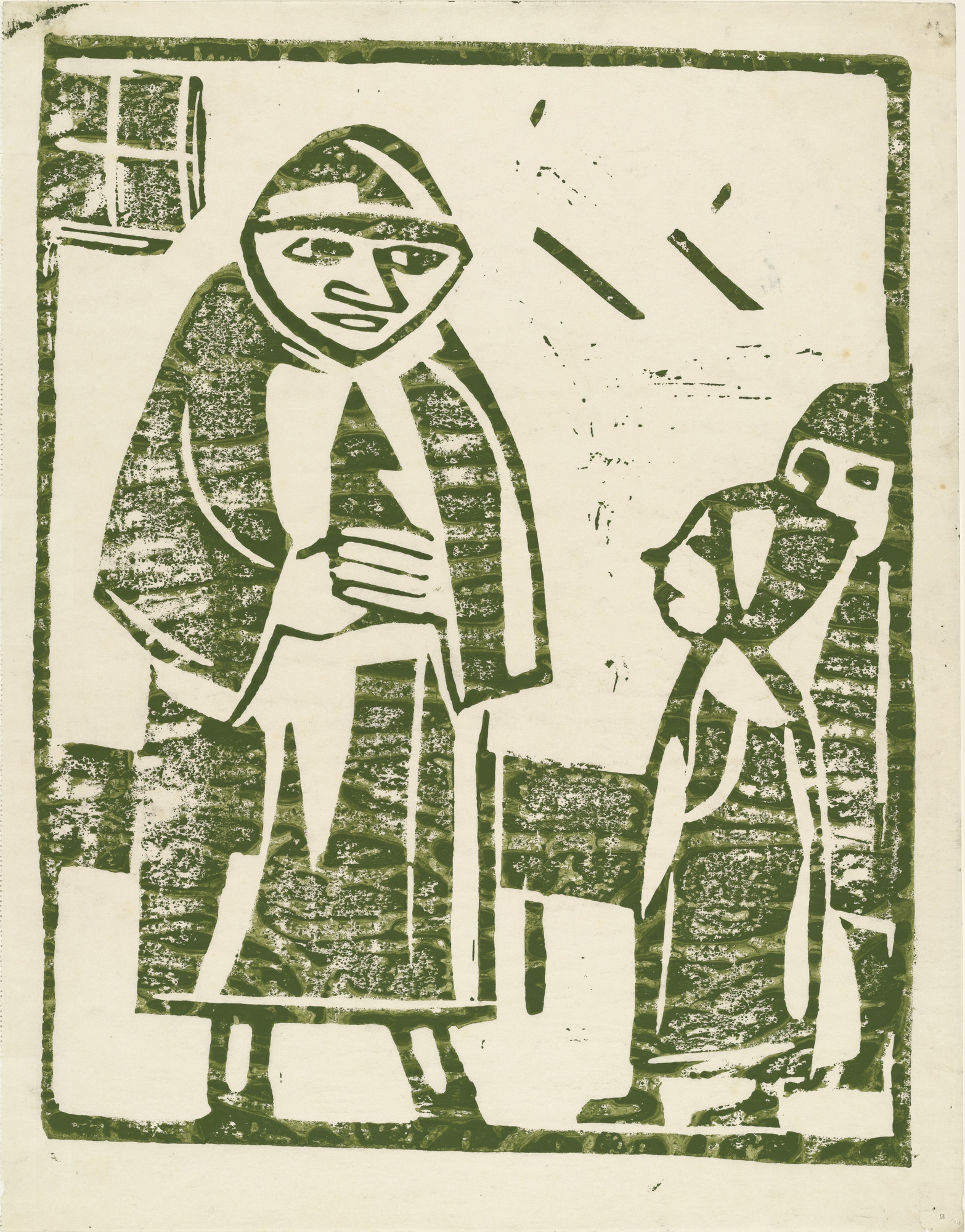 Christian Rohlfs. Monk and Children