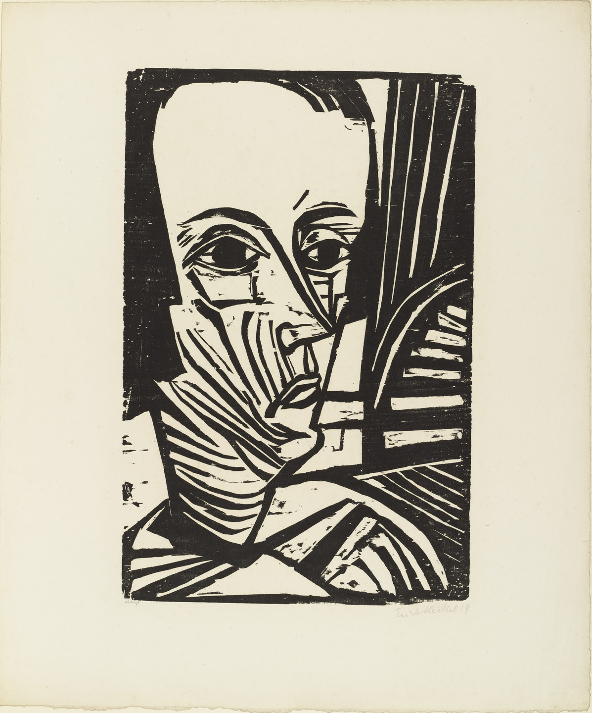 Erich Heckel. A.N. from the portfolio Eleven Woodcuts, 1912 Erich Heckel. A.N. from the portfolio Eleven Woodcuts, 1912