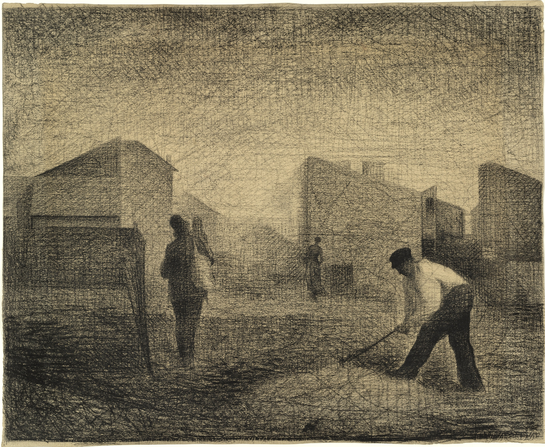 Georges-Pierre Seurat. Stone Breaker, Le Raincy (Casseur de pierres, Le Raincy). c. 1879–81