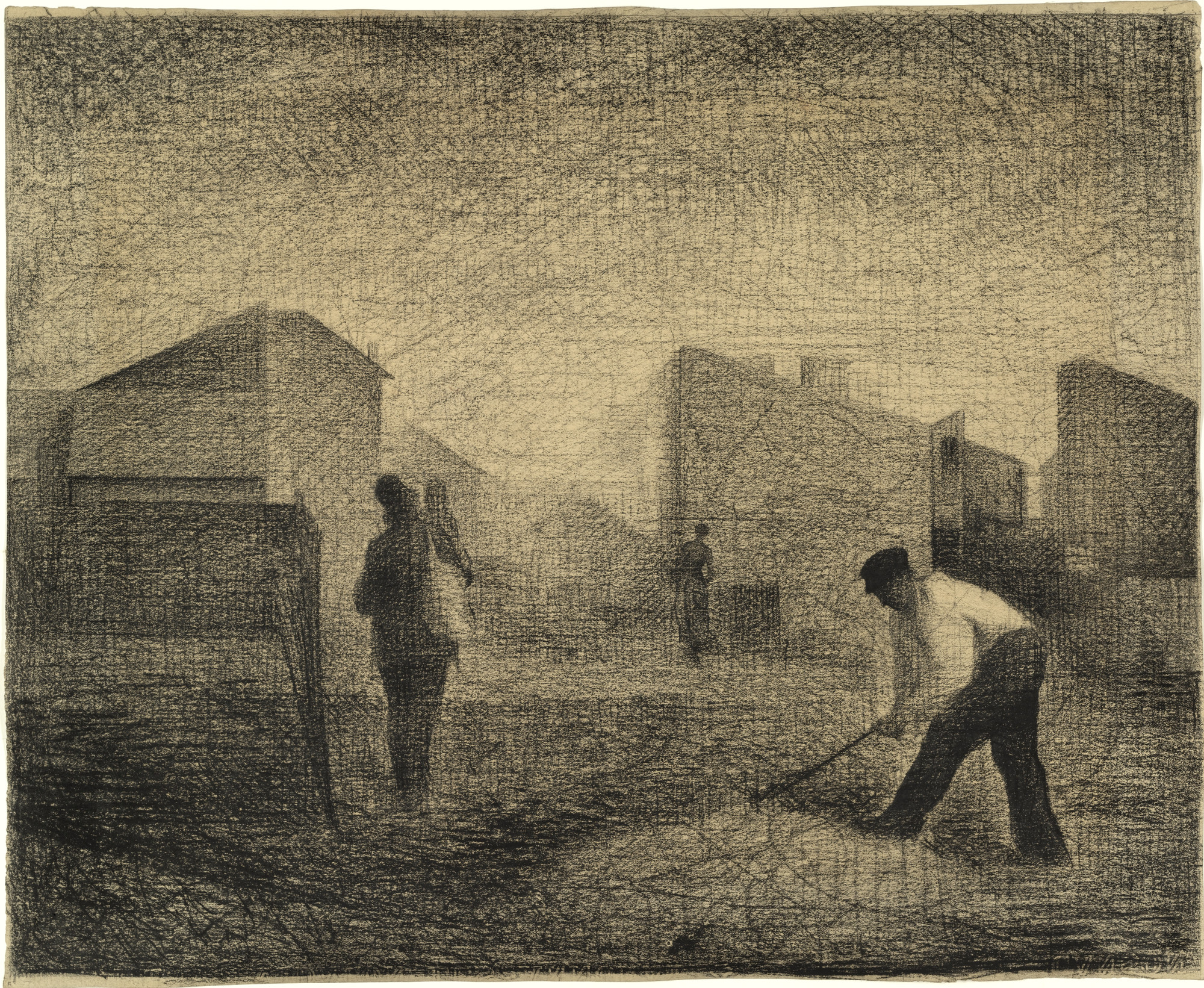 Georges-Pierre Seurat. Stone Breaker, Le Raincy (Casseur de