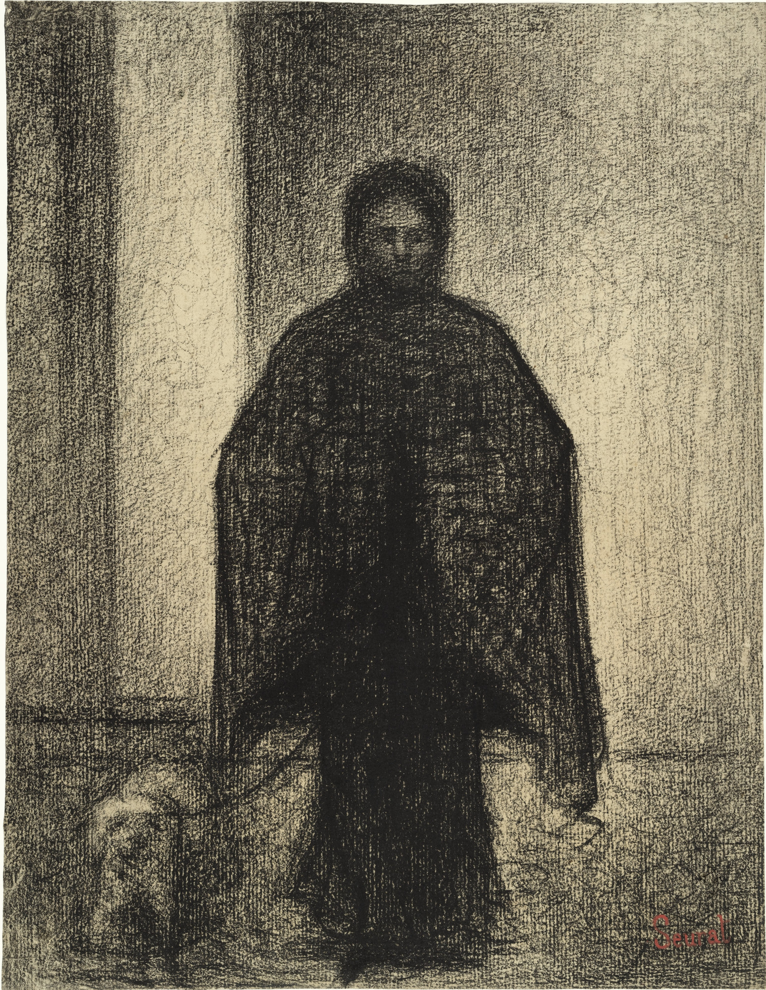 Georges-Pierre Seurat. Woman with a Dog (Femme avec chien). c