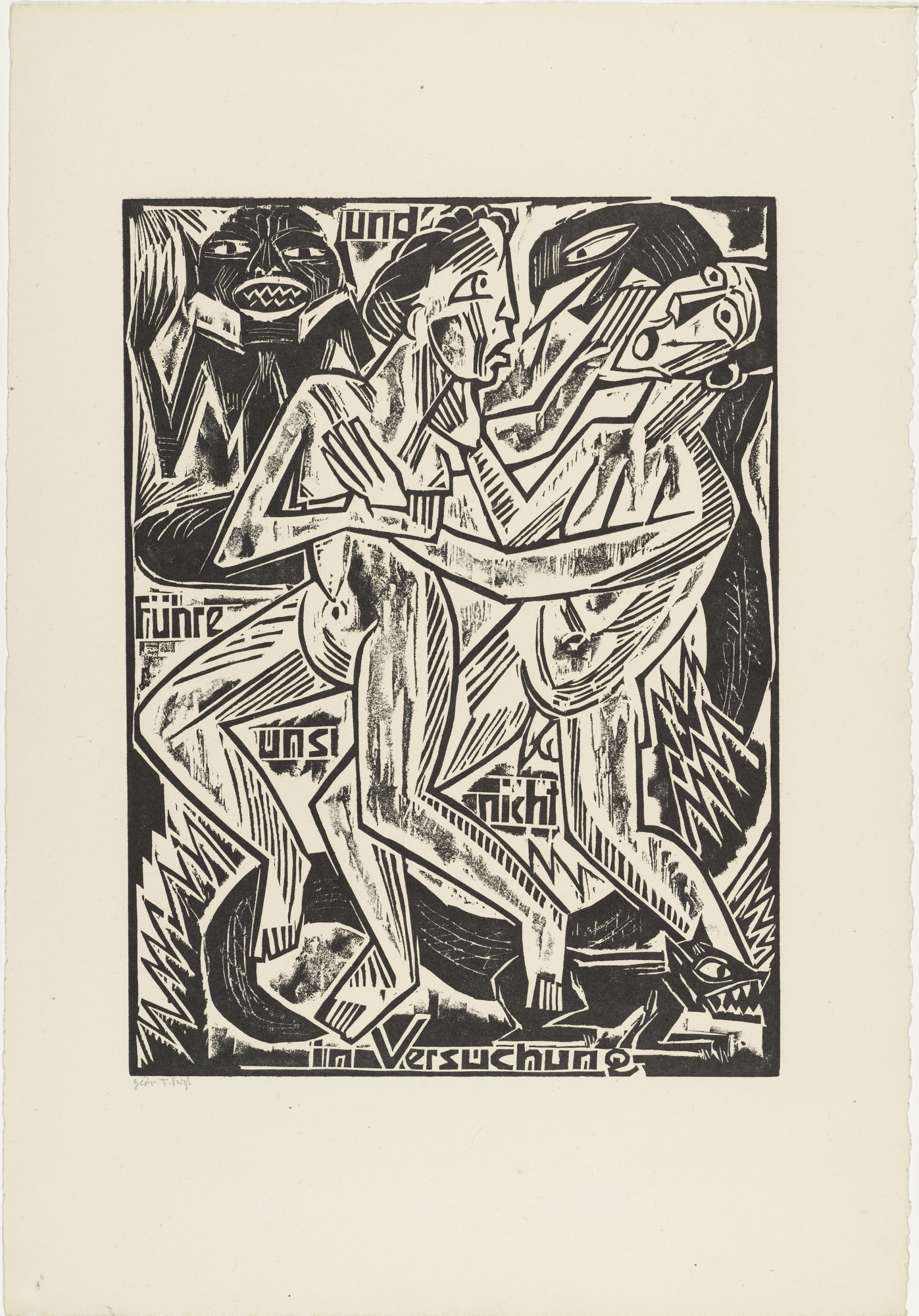 Max Pechstein. And / lead / us not / into temptation from The