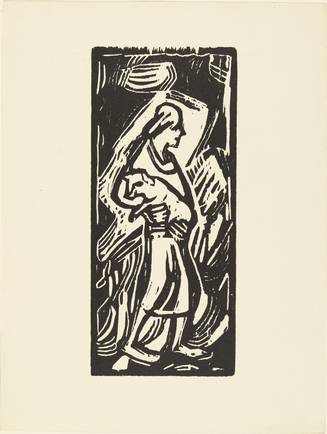 Christian Rohlfs. The Good Shepherd (Der gute Hirte) (plate, loose leaf) from the periodical Das Kunstblatt, vol. 2, no. 9 (Sep 1918). 1918 (executed c. 1911)