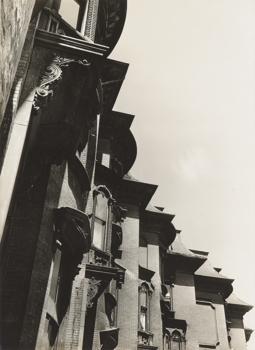 Walker Evans. Mansard Houses, South End, Boston, Massachusetts. 1932