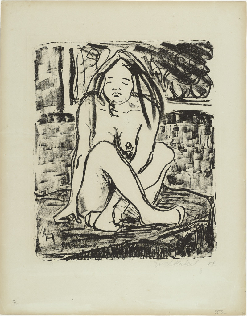 Seated Woman with Crossed Legs (Frau mit gekreuzten Beinen sitzend)