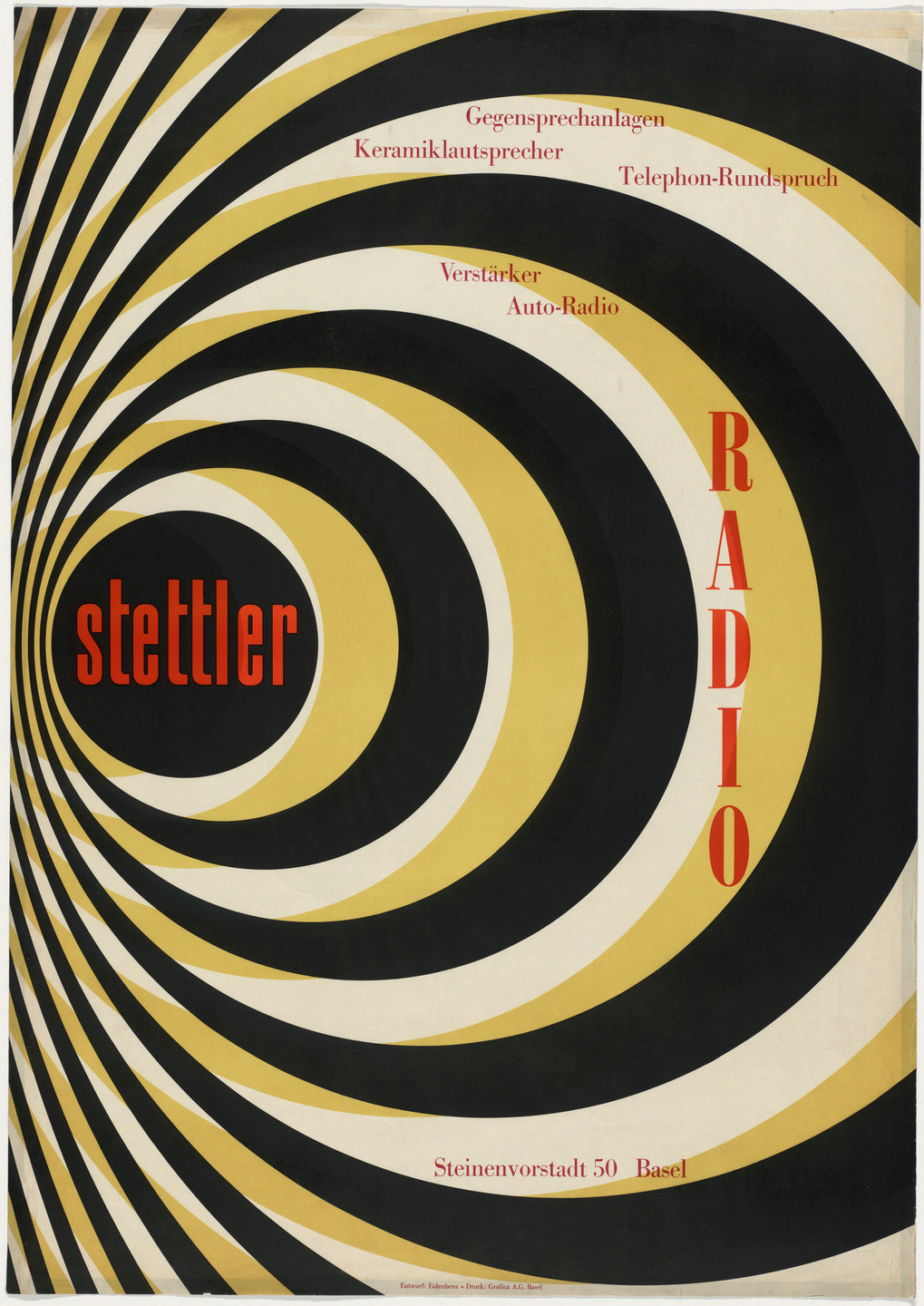 Hermann Eidenbenz. Stettler Radio. c. 1946
