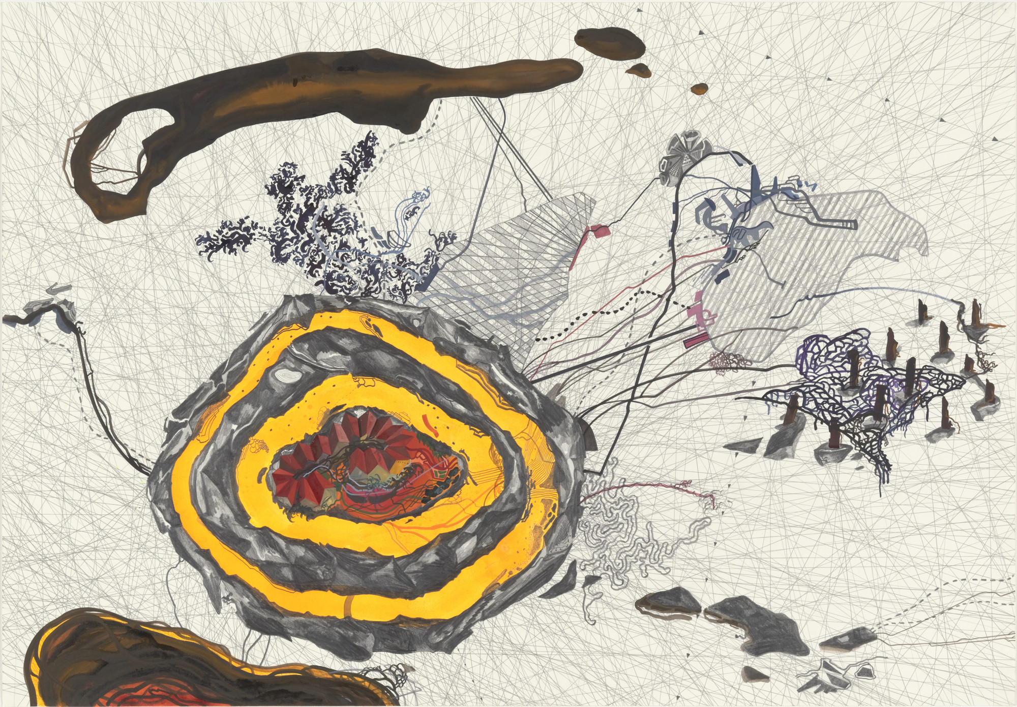 Franz Ackermann. Untitled (Mental Map: Peak Season). (2003)