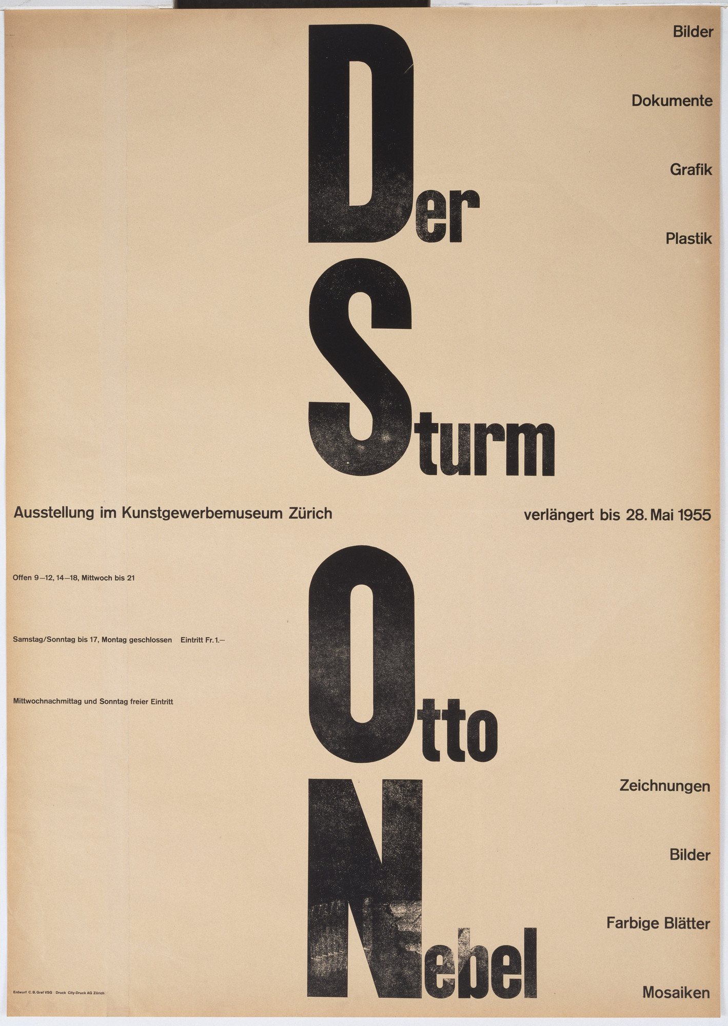 Carl Bernhard Graf Der Sturm Otto Nebel 1955 Moma